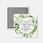 Filipijnse Bijbelscripten Inspirerend Magneet (Voorkant / Achterkant)