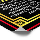 Filipijnse bijbelse bijbels met verlichting 4:6 poster (Hoek)