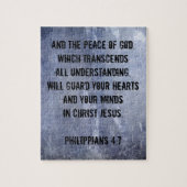 Filipijnse Bijbelse versie 4:7 Legpuzzel (Verticaal)