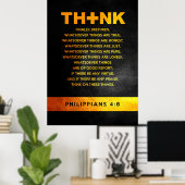 Filipijnse Bijbelse versie 4:8 Poster (Thuiskantoor)