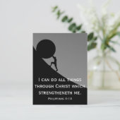 Filipijnse Bijbelverse Christelijk 4:13 Briefkaart (Staand voorkant)