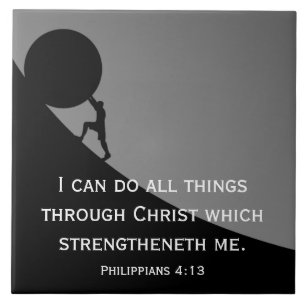 Filipijnse Bijbelverse Christelijk 4:13 Tegeltje
