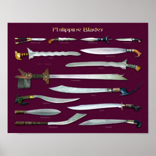 Filipijnse blades 1/4-schaal poster