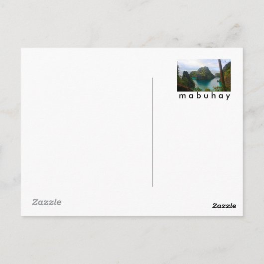 filipijnse eilanden briefkaart (Achterkant)