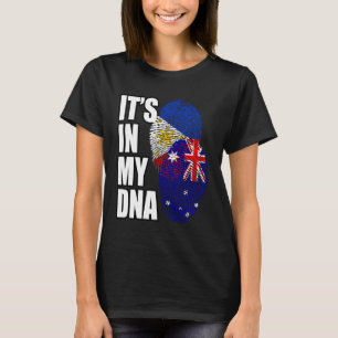 Filipijnse en Australische mix DNA vlag erfgoed T-shirt