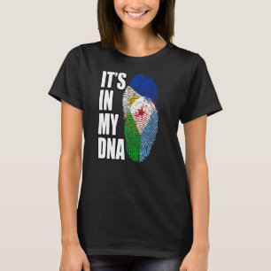 Filipijnse en Djiboutiaanse Mix DNA Vlag Erfgoed T-shirt