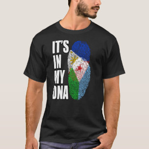 Filipijnse en Djiboutiaanse Mix DNA Vlag Erfgoed T-shirt