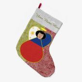 Filipijnse engel vlag grote kerstsok (Voorkant (Hangend))