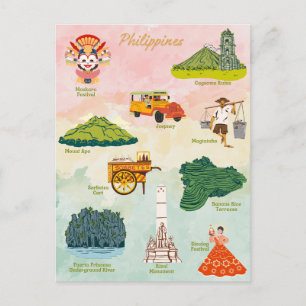 Filipijnse favorieten Kunst Briefkaart