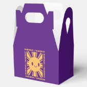 Filipijnse Filipijnse zon glimlach Mabuhay Tagalog Bedankdoosjes (Geopend)