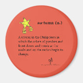 Filipijnse herfstcirkel magneet (Voorkant)