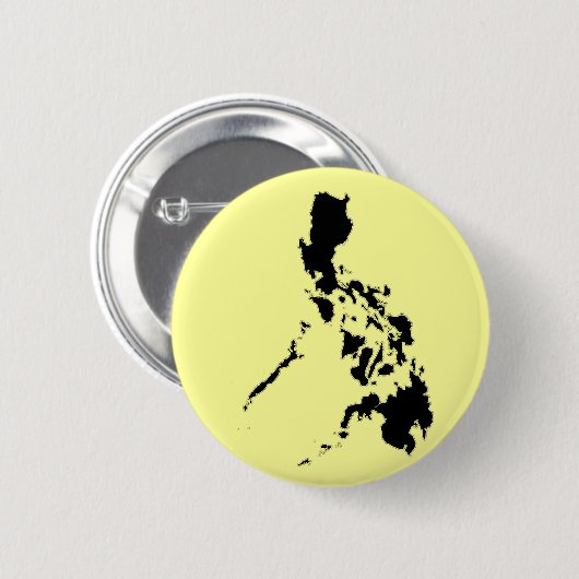 Filipijnse kaart ronde button 5,7 cm (Voorkant /achterkant)