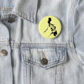 Filipijnse kaart ronde button 5,7 cm (In situ)