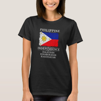 Filipijnse onafhankelijkheidsdag vlag SL T-shirt