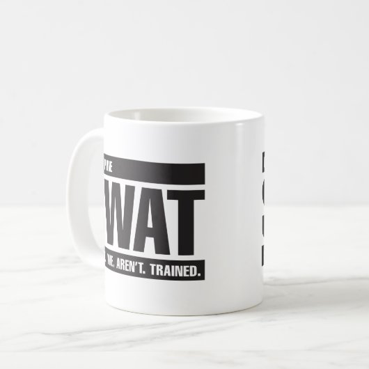 Filipijnse SWAT - zwart Koffiemok (Voorkant links)