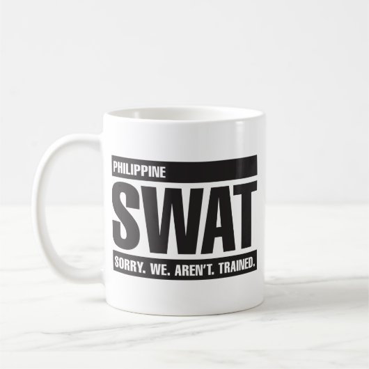 Filipijnse SWAT - zwart Koffiemok (Links)