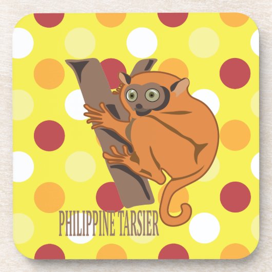 Filipijnse tarsier bier onderzetter (Voorkant)