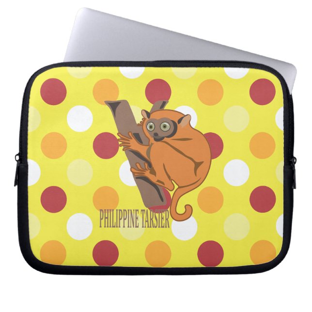 Filipijnse tarsier laptop sleeve (Voorkant)
