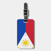 Filipijnse vlag bagagelabel (Voorkant verticaal)