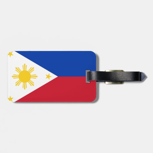 Filipijnse vlag bagagelabel (Achterkant horizontaal)