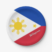 Filipijnse vlag borden, feest, sport, Filipijnen Papieren Bordje (Voorkant)