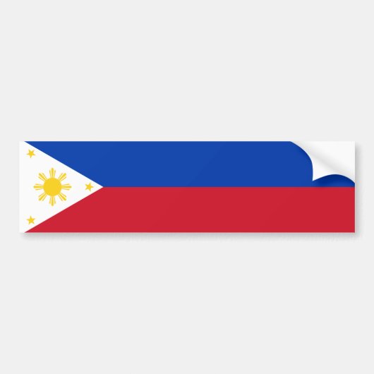Filipijnse vlag bumpersticker (Voorkant)