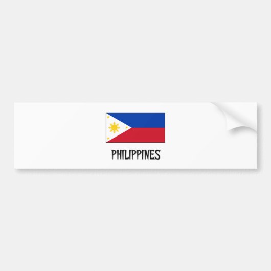 Filipijnse vlag bumpersticker (Voorkant)
