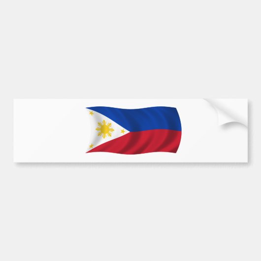 Filipijnse vlag bumpersticker (Voorkant)