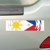 Filipijnse vlag bumpersticker (Op auto)