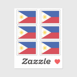 Filipijnse vlag Collectie pack van 6 Sticker