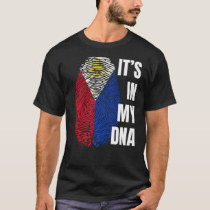 Filipijnse vlag Dna Fingerprint Filipijnen T-shirt