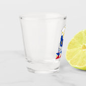 Filipijnse vlag en Filippijnse patriot Shot Shot Glas (Links)