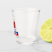 Filipijnse vlag en Filippijnse patriot Shot Shot Glas (Rechts)