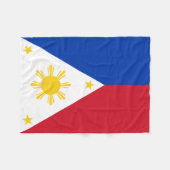 Filipijnse vlag fleece deken (Voorkant (Horizontaal))