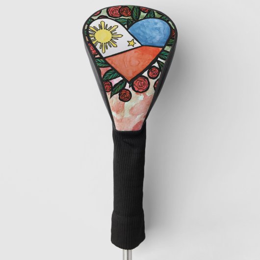 Filipijnse vlag golfheadcover (Voorkant)