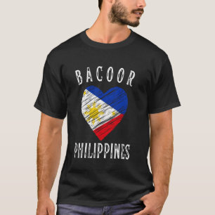 Filipijnse Vlag Hart Bacoor Stad T-shirt