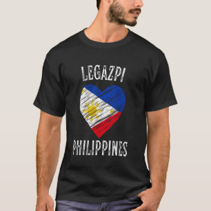 Filipijnse Vlag Hart Legazpi City T-shirt