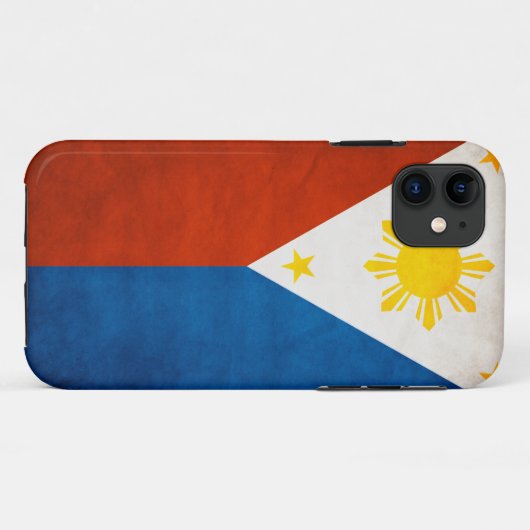 Filipijnse vlag Iphone case (Achterkant (horizontaal))