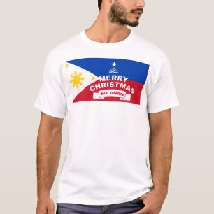 Filipijnse vlag Kerstmis: Vrolijk Kerstmis & Best T-shirt