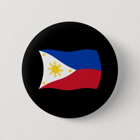 Filipijnse Vlag Knop Ronde Button 5,7 Cm (Voorkant)
