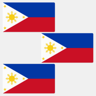 Filipijnse vlag labels