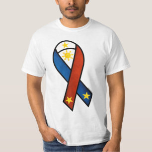 Filipijnse vlag met als thema lint t-shirt