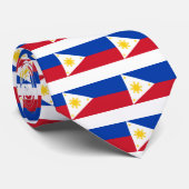 Filipijnse vlag, nationale vlag van de Filipijnse  Stropdas (Opgerold)