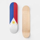 Filipijnse vlag persoonlijk skateboard (Voorkant)