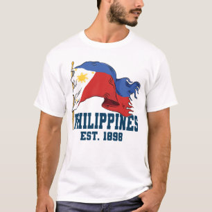 Filipijnse Vlag Pinoy Filipijnse Onafhankelijkheid T-shirt