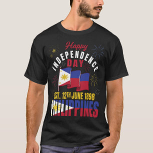 Filipijnse Vlag Pinoy Filipijnse Onafhankelijkheid T-shirt