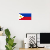 Filipijnse vlag poster (Thuiskantoor)