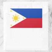 Filipijnse vlag rechthoekige sticker (Tas)