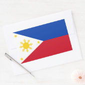 Filipijnse vlag rechthoekige sticker (Envelop)