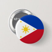 Filipijnse vlag ronde button 5,7 cm (Voorkant /achterkant)
